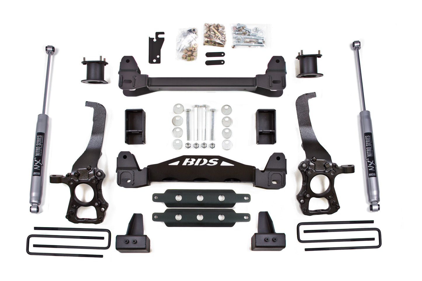 4 Inch Lift Kit Ford F150 15-20 2WD 3 Inch Block Kit BDS Suspension-1