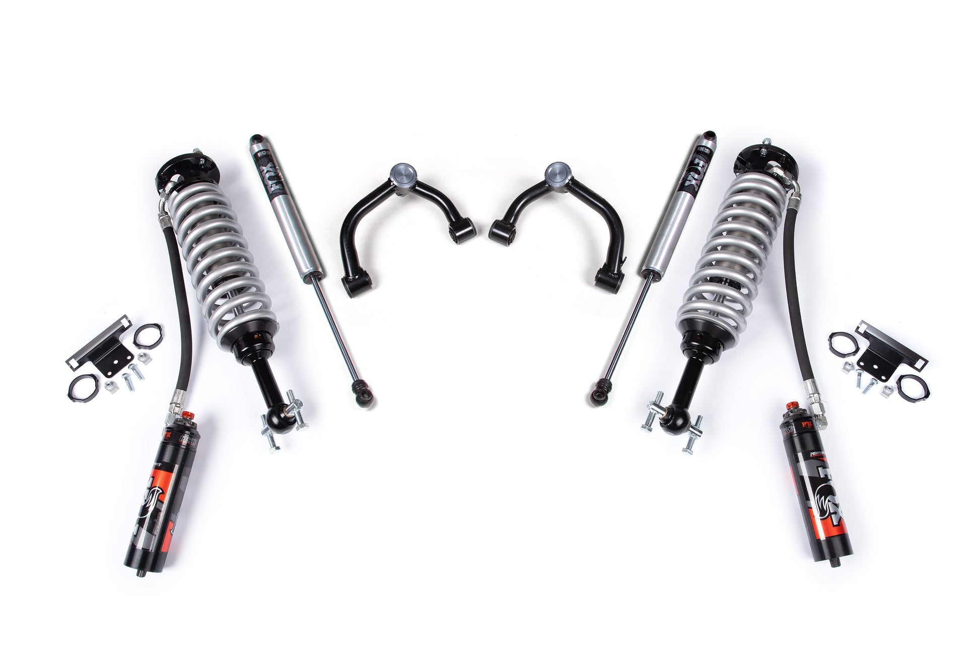 21-25 Ford F-150 4WD, 2 Inch Lift Kit, UCA w/o Sensor, 0 Inch Rear Lift - Fox 2.5 Performance Elite Series C/O Front , Fox 2.0 IFP Performance Series Rear Shock BDS Suspension