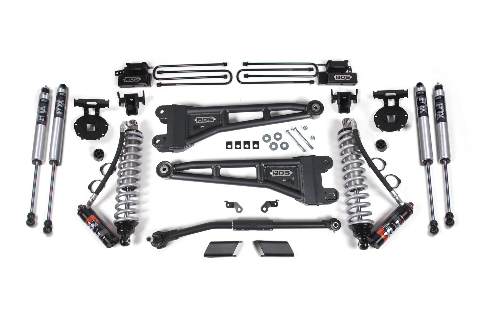 2.5 Inch Lift Kit w/ Radius Arm FOX 2.5 Performance Elite Coil-Over Conversion Ford F450 Super Duty 20-22 4WD BDS Suspension