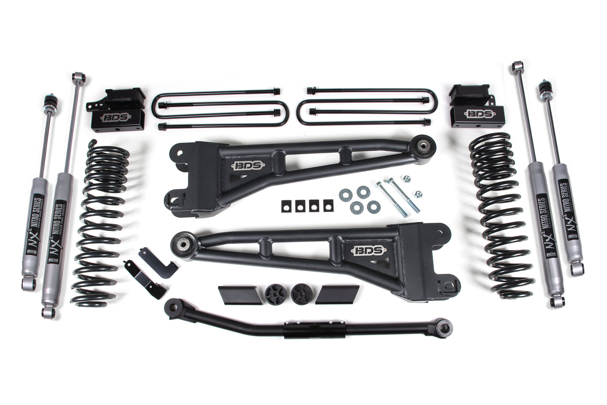 2.5 Inch Lift Kit w/ Radius Arm Ford F450 Super Duty 20-22 4WD Diesel & Gas BDS Suspension-1