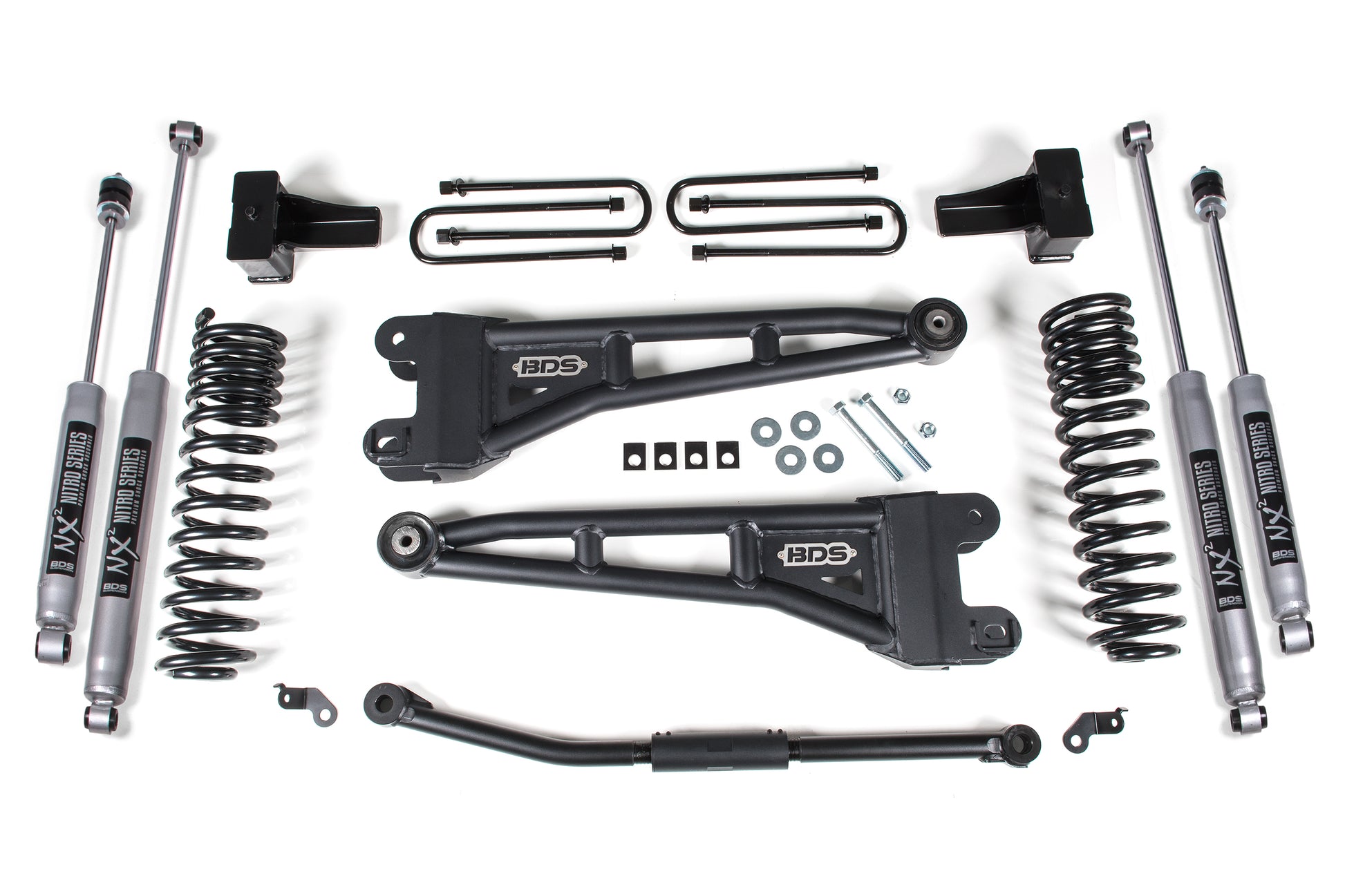 2.5 Inch Lift Kit w/ Radius Arm Ford F250/F350 Super Duty 11-16 4WD Diesel 5 Inch Block Kit BDS Suspension