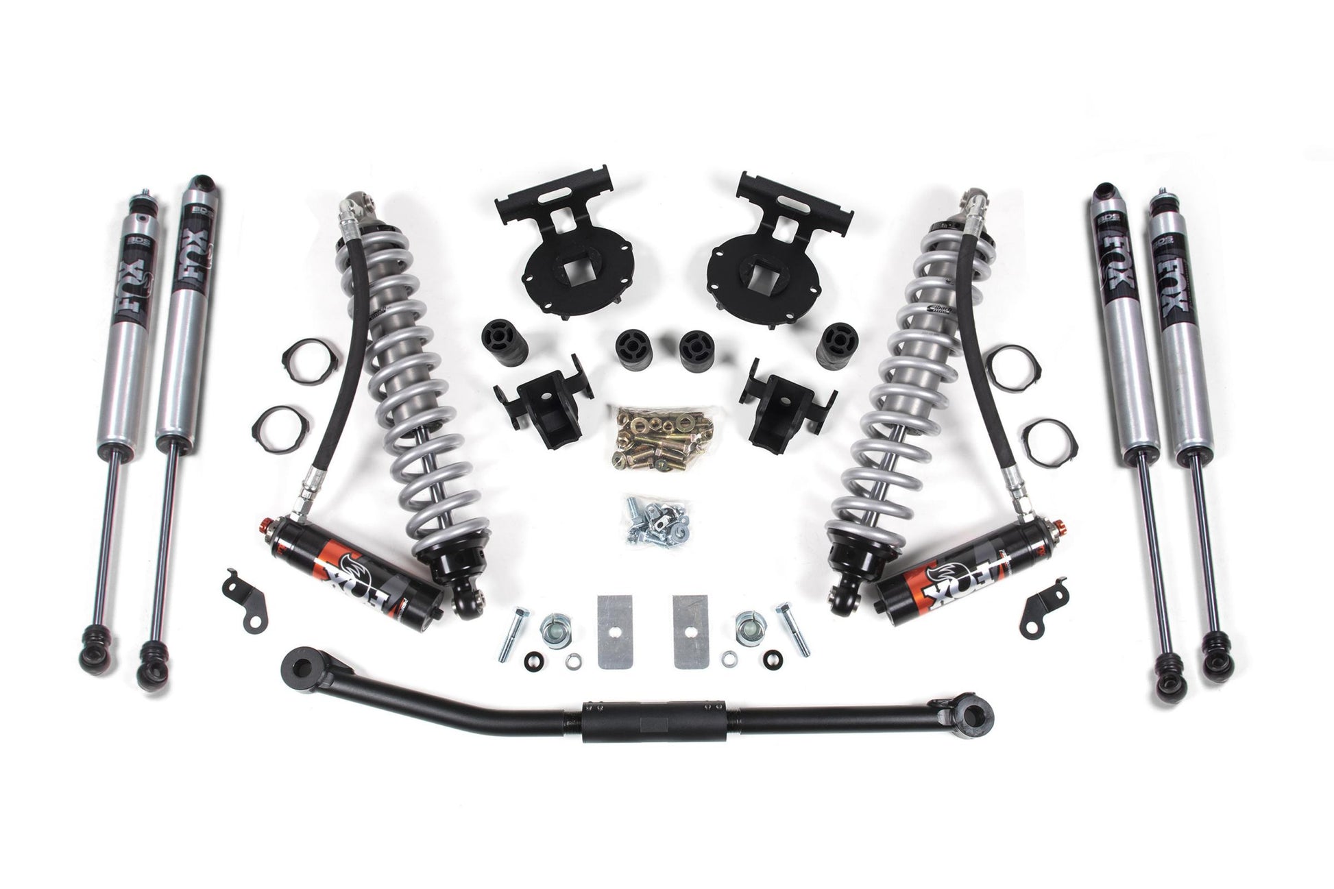 2.5 Inch Lift Kit Coil-Over Conversion Ford F250/F350 Super Duty 11-16 4WD Diesel No Block Fox 2.5 Performance Elite BDS Suspension