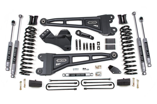 4 Inch Lift Kit w/ Radius Arm Ford F250/F350 Super Duty 05-07 4WD Gas Block Kit BDS Suspension-1