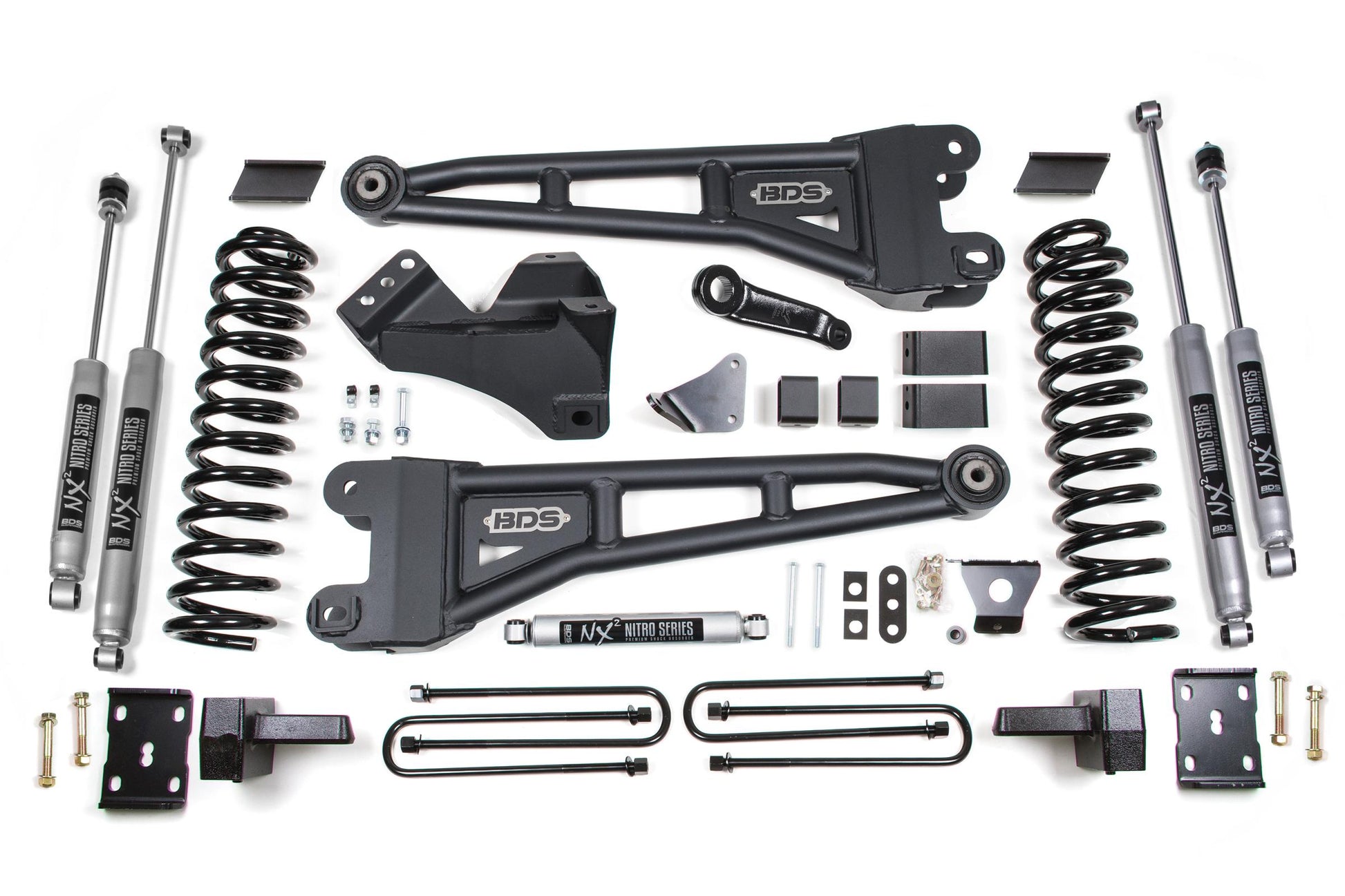 6 Inch Lift Kit w/ Radius Arm Ford F250/F350 Super Duty 05-07 4WD Diesel 4 Inch Block Without Overload BDS Suspension
