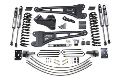 6 Inch Lift Kit w/ Radius Arm Ford F250/F350 Super Duty 05-07 4WD Diesel 4 Inch Block Add A Leaf With Overload BDS Suspension-1