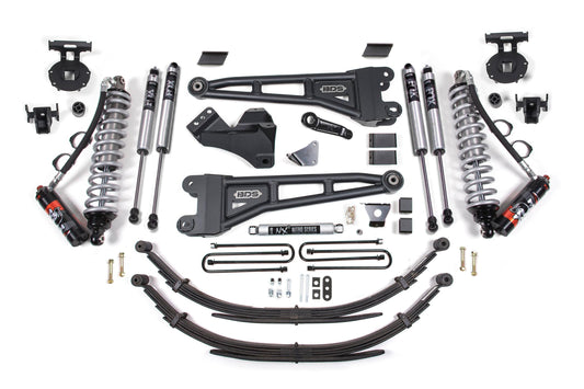 6 Inch Lift Kit w/ Radius Arm FOX 2.5 Performance Elite Coil-Over Conversion Ford F250/F350 Super Duty 05-07 4WD Diesel 6 Inch Leaf Springs BDS Suspension