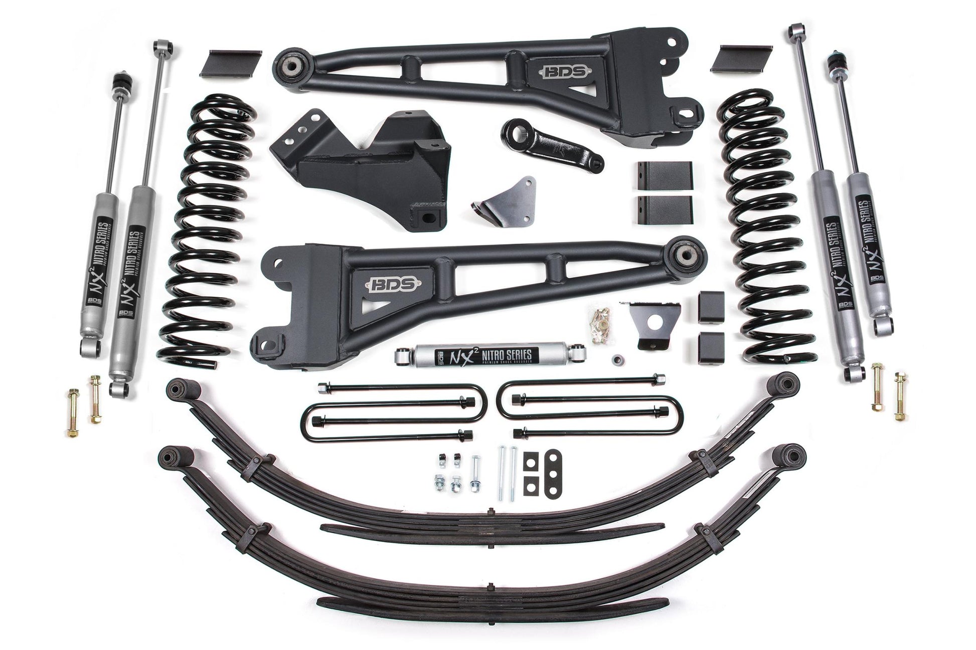 6 Inch Lift Kit w/ Radius Arm Ford F250/F350 Super Duty 05-07 4WD Diesel 6 Inch Leaf Spring BDS Suspension