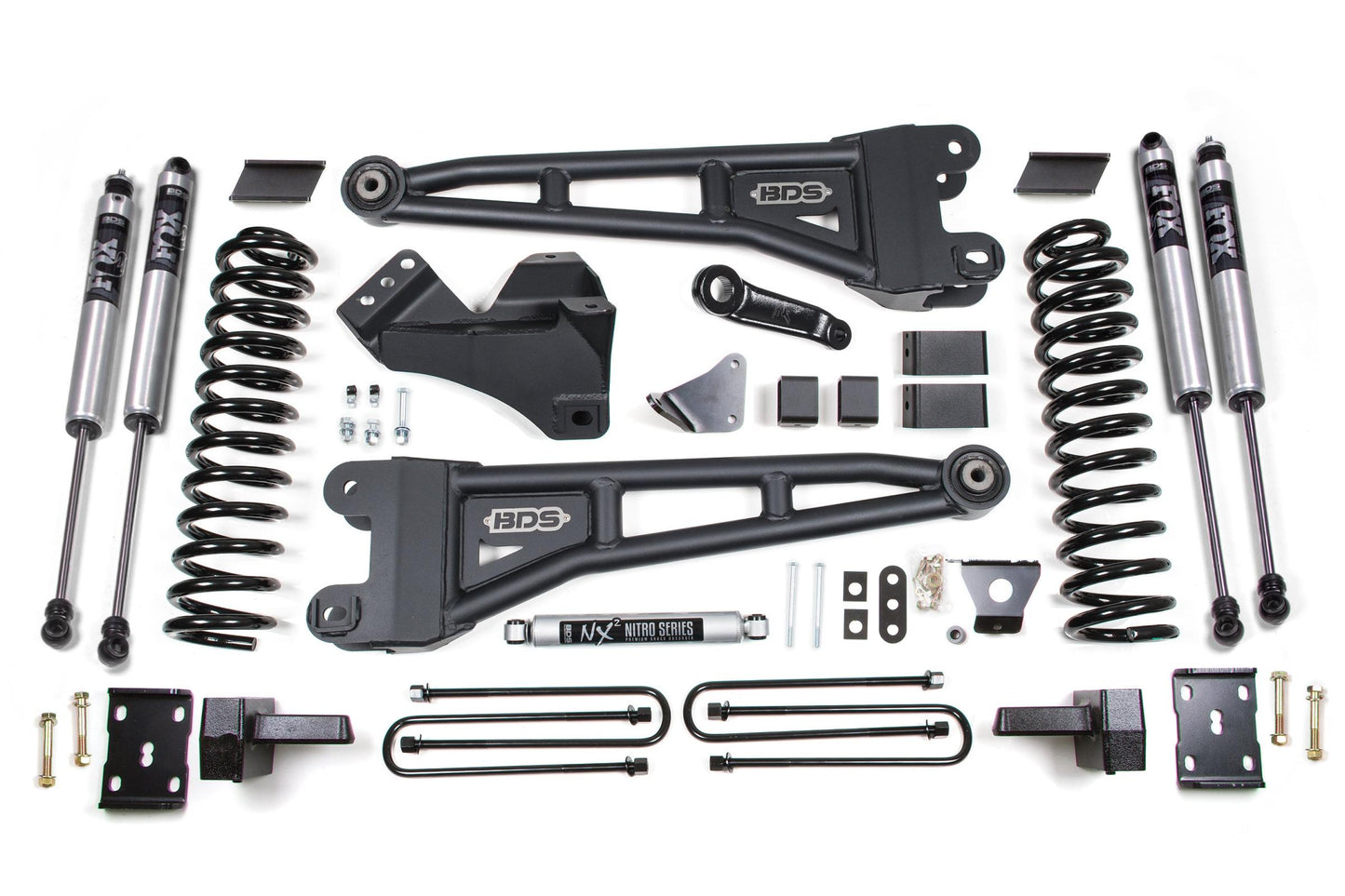 6 Inch Lift Kit w/ Radius Arm Ford F250/F350 Super Duty 05-07 4WD Gas 4 Inch Block Without Overload BDS Suspension-1