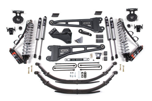 08-10 Ford F-250/F-350 4WD 6 Inch Radius Arm Lift Kit, 3 Inch Rear Lift, Block, Diesel, With Overload - Fox 2.5 Performance Elite Series C/O Front, Fox 2.0 IFP Performance Series Aux Front, Fox 2.0 IFP Performance Series Rear BDS Suspension