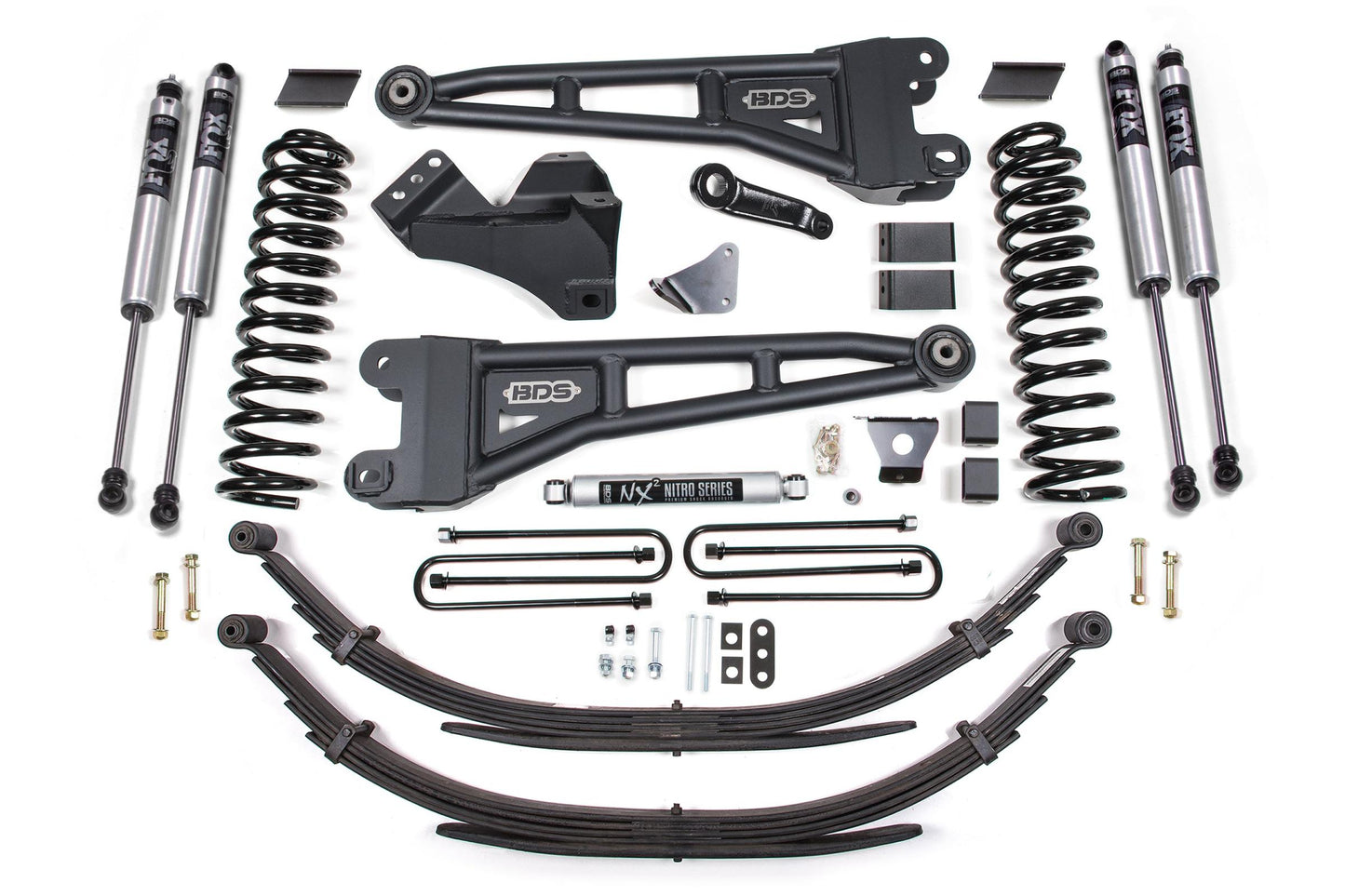 6 Inch Lift Kit w/ Radius Arm Ford F250/F350 Super Duty 08-10 4WD Diesel Leaf Spring BDS Suspension-1