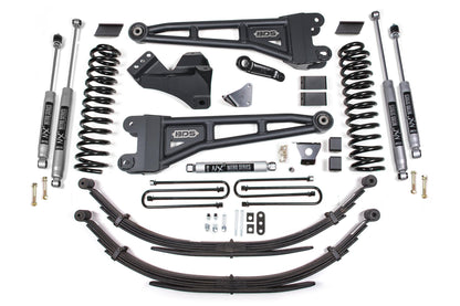 6 Inch Lift Kit w/ Radius Arm Ford F250/F350 Super Duty 08-10 4WD Diesel Leaf Spring BDS Suspension