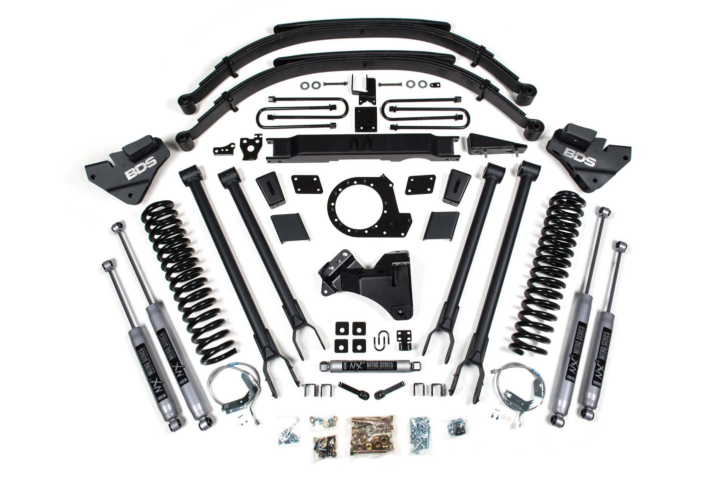 9 Inch Lift Kit w/ 4-Link Ford F250/F350 Super Duty 20-22 4WD Diesel BDS Suspension-1
