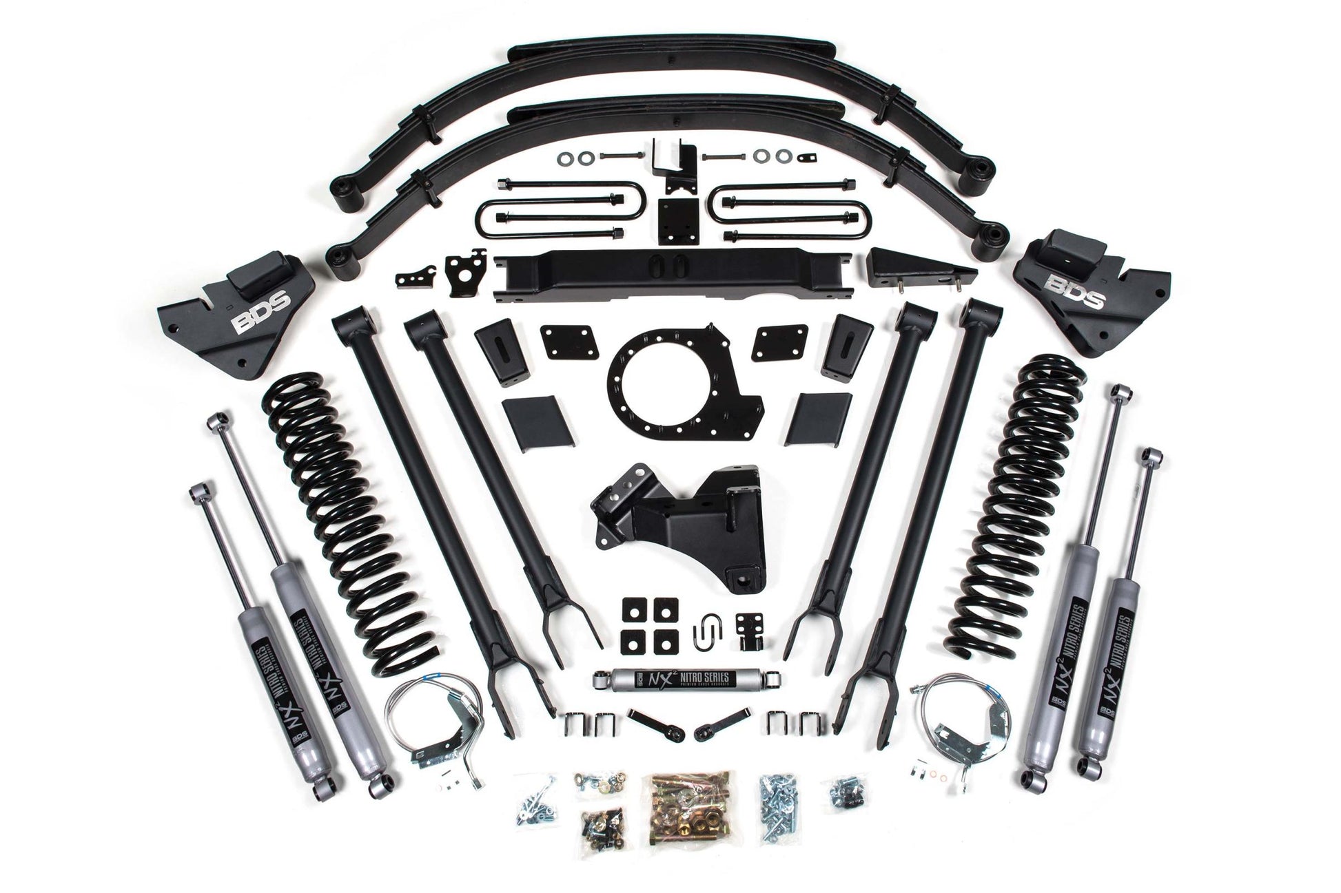 9 Inch Lift Kit w/ 4-Link Ford F250/F350 Super Duty 20-22 4WD Diesel BDS Suspension