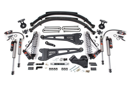 4 Inch Lift Kit w/ Radius Arm FOX 2.5 Performance Elite Coil-Over Conversion Ford F250/F350 Super Duty 17-19 4WD Diesel Leaf Springs FOX 2.5 Performance Elite BDS Suspension
