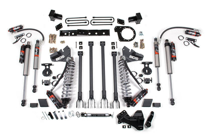 6 Inch Lift Kit w/ 4-Link FOX 2.5 Performance Elite Coil-Over Conversion Ford F250/F350 Super Duty 17-19 4WD Diesel Block Kit BDS Suspension