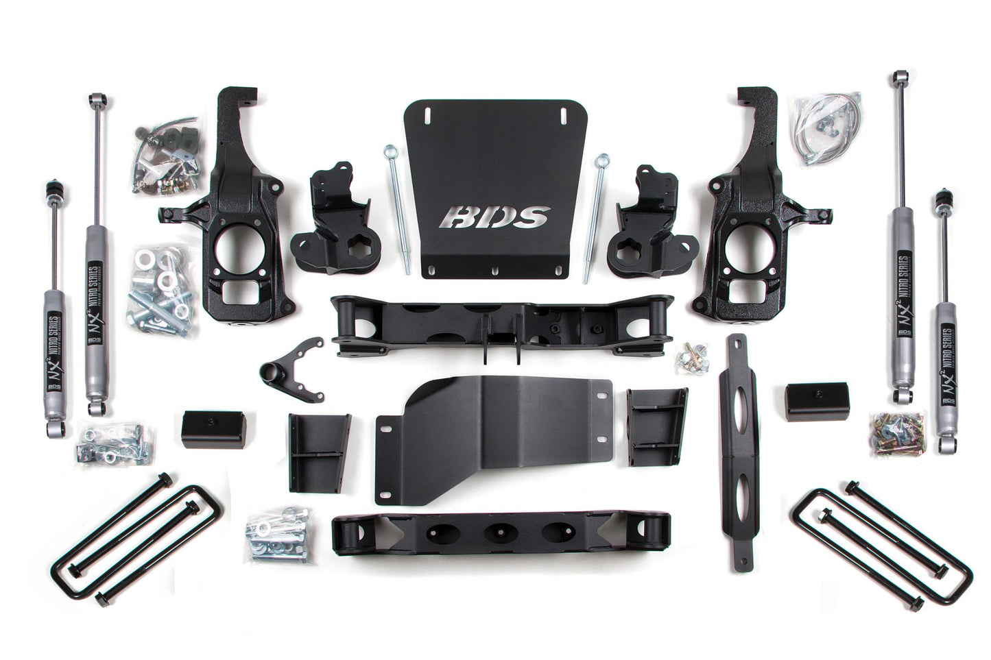 6.5 Inch Lift Kit Silverado/Sierra 2500HD/3500 11-19 2/4WD 5 Inch Block with Overload BDS Suspension