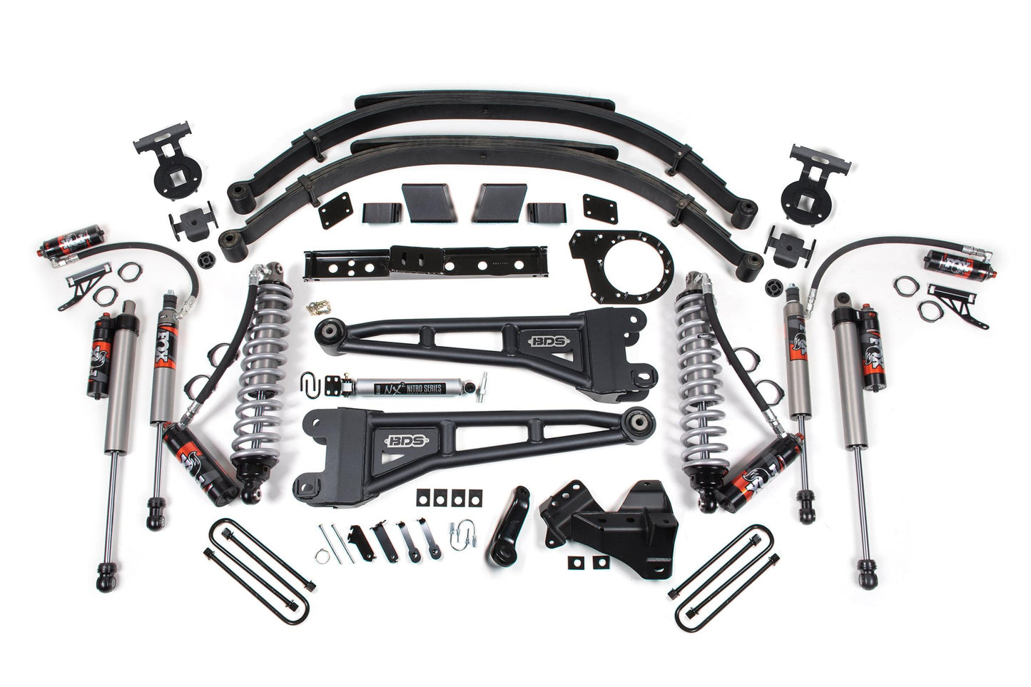7 Inch Lift Kit w/ Radius Arm FOX 2.5 Performance Elite Coil-Over Conversion Ford F250/F350 Super Duty 20-22 4WD Diesel BDS Suspension