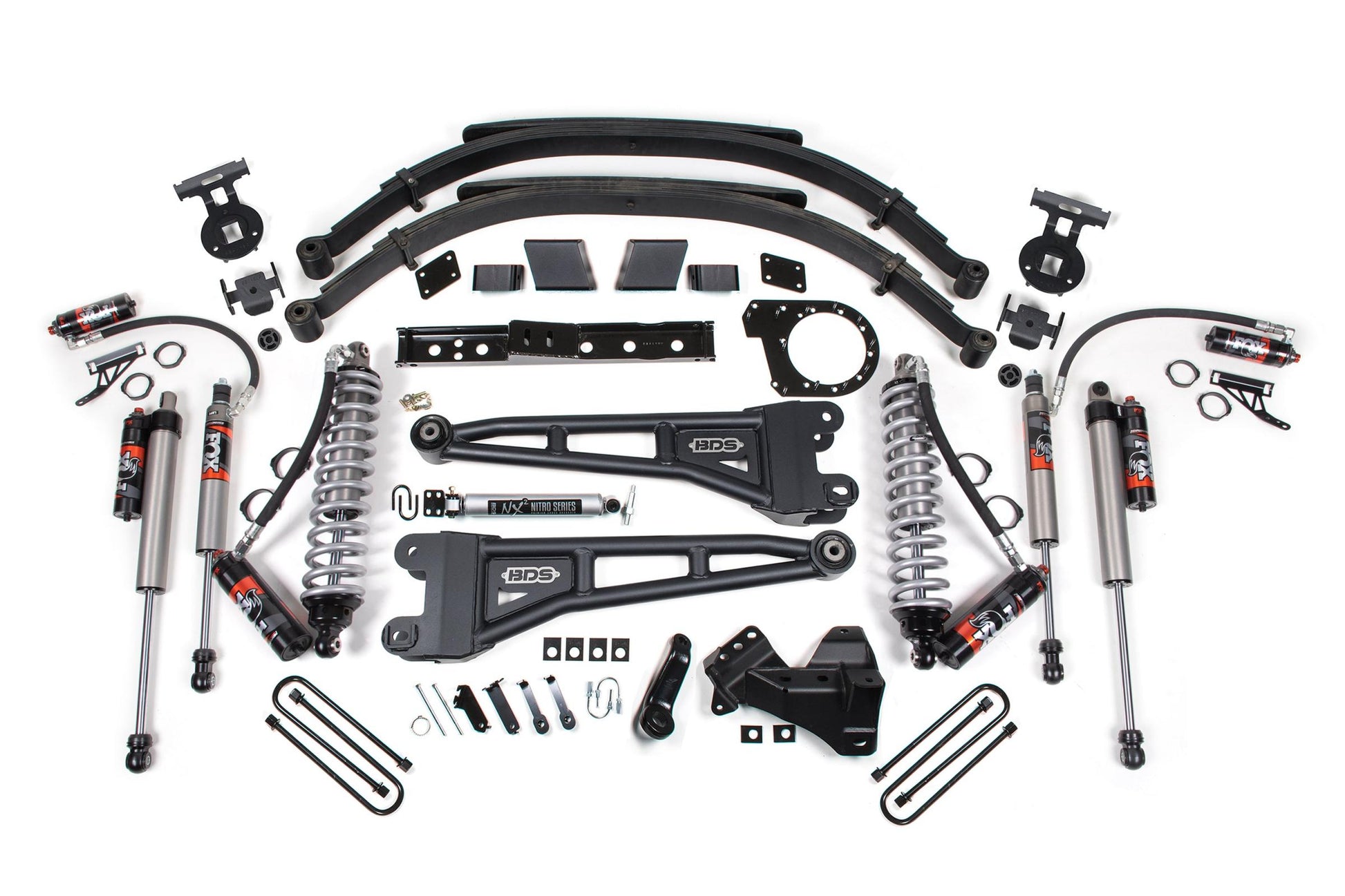 7 Inch Lift Kit w/ Radius Arm FOX 2.5 Performance Elite Coil-Over Conversion Ford F250/F350 Super Duty 20-22 4WD Diesel BDS Suspension