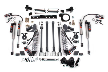 7 Inch Lift Kit w/ 4-Link FOX 2.5 Performance Elite Coil-Over Conversion Ford F250/F350 Super Duty 20-22 4WD Diesel BDS Suspension-1
