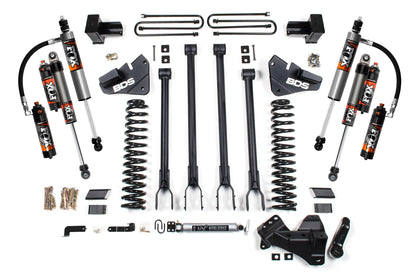 5 Inch Lift Kit w/ 4-Link Ford F250/F350 Super Duty 20-22 4WD Diesel 4 Inch Block BDS Suspension