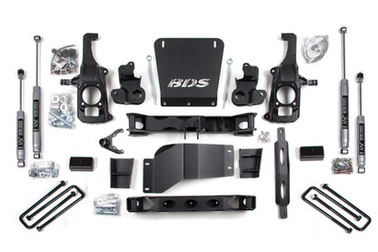 6.5 Inch Lift Kit Silverado/Sierra 2500HD/3500 11-19 2/4WD 3 Inch Block with Overload BDS Suspension