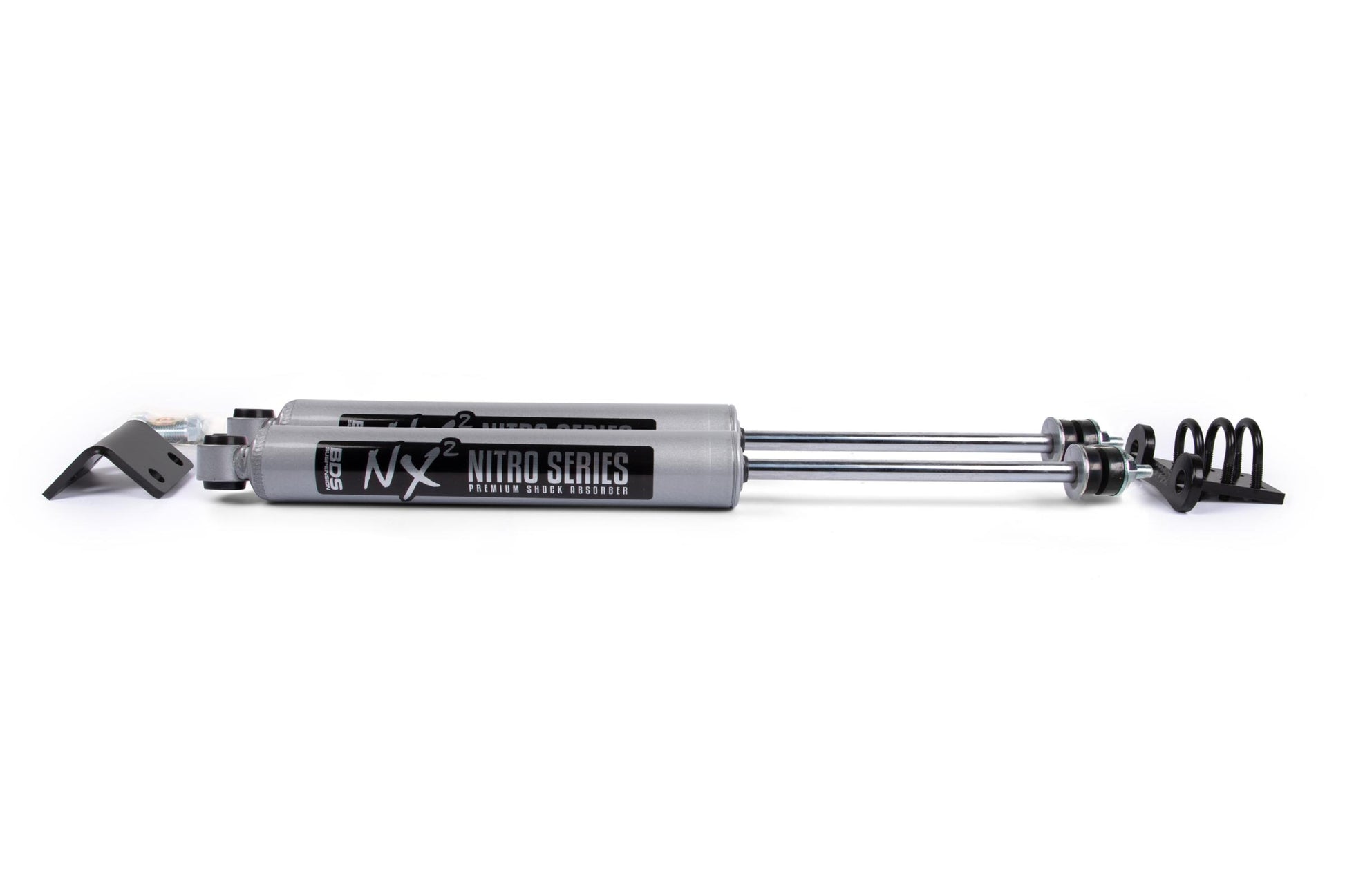 Dual Steering Stabilizer Kit w/ NX2 Shocks Silverado/Sierra 1500/2500 88-98 4WD BDS Suspension