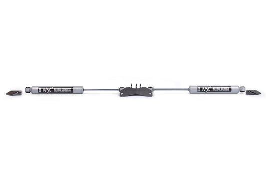 Dual Steering Stabilizer Kit w/ NX2 Shocks Dodge Ram 1500 Mega Cab 06-08 4WD Y-Style Steering BDS Suspension