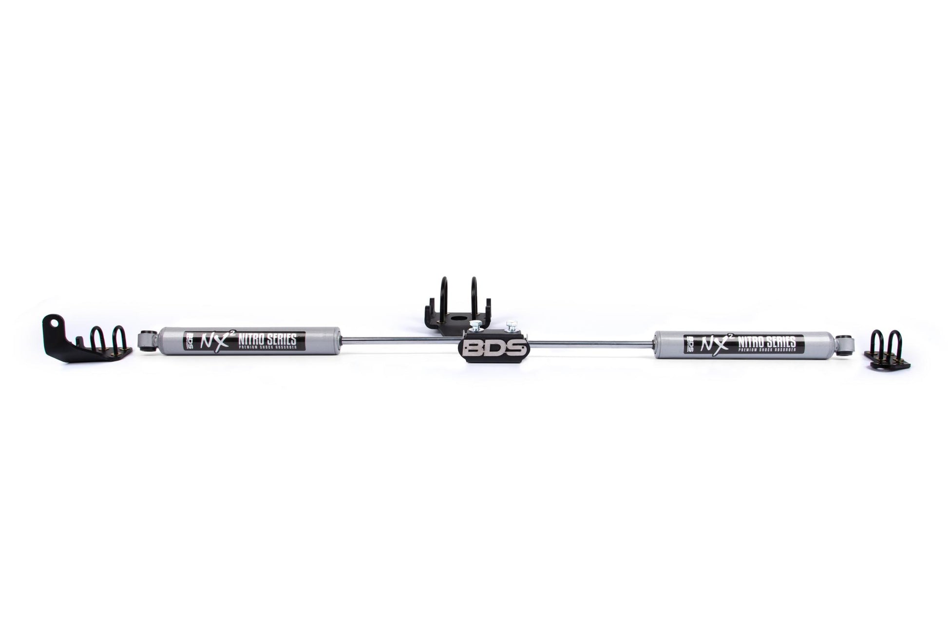 Dual Steering Stabilizer Kit w/ NX2 Shocks Dodge Ram 1500 94-01 and 2500/3500 Y-Style 94-08 4WD BDS Suspension