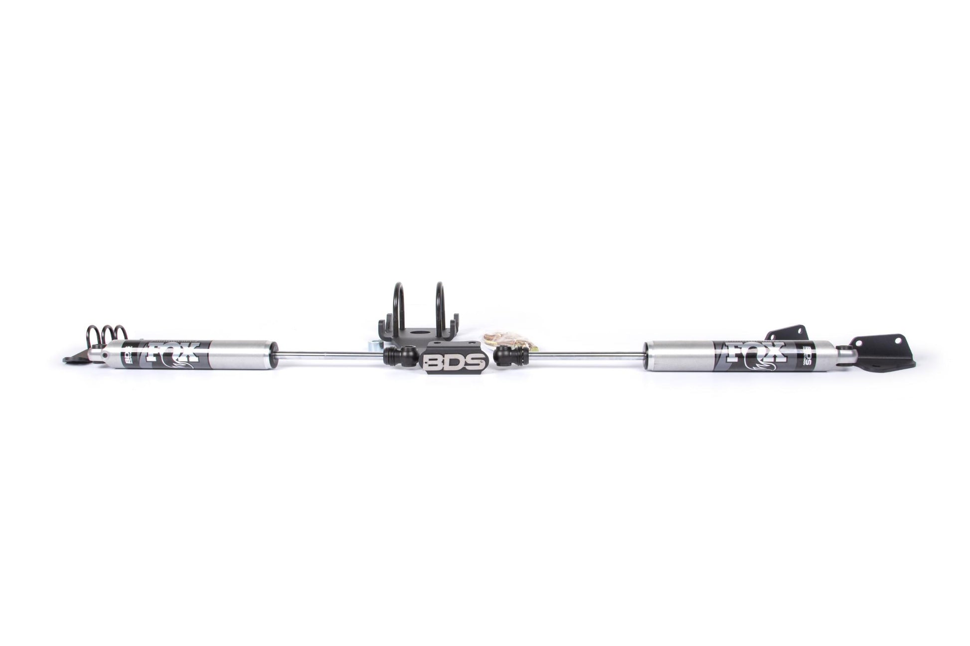 Dual Steering Stabilizer Kit w/ FOX 2.0 Performance Shocks T-Style Steering Dodge Ram 2500 08-13 and 3500 08-12 4WD BDS Suspension