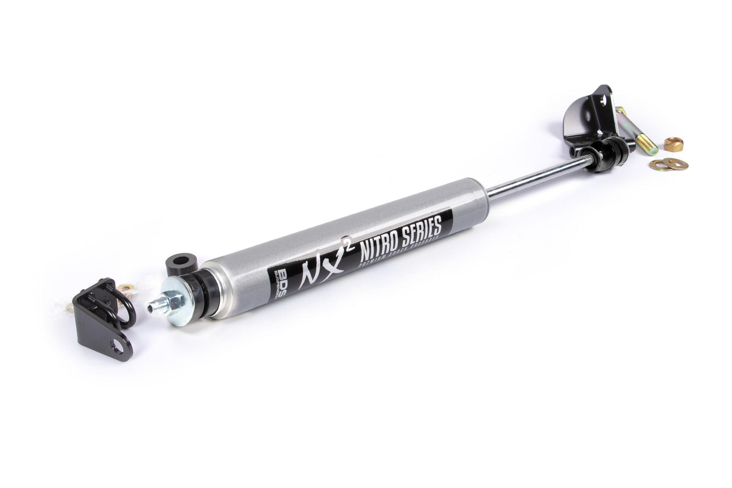 Single Steering Stabilizer Kit w/ NX2 Shock Ford F150 04-08 4WD With Strut Spacers BDS Suspension