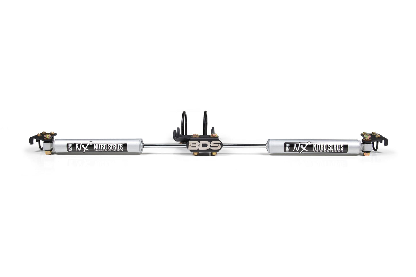 Dual Steering Stabilizer Kit w/ NX2 Shocks Ford F250/F350 Super Duty 05-24 4WD BDS Suspension