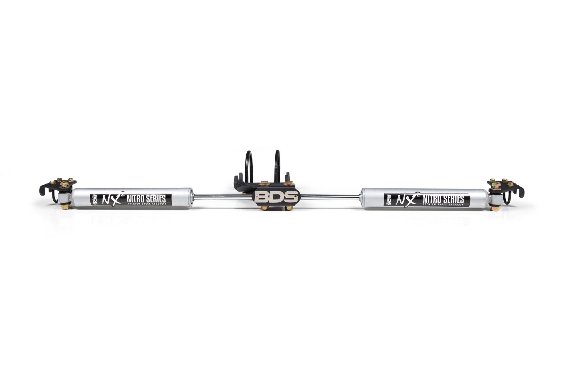 Dual Steering Stabilizer Kit w/ NX2 Shocks Ford F250/F350 Super Duty 05-24 4WD BDS Suspension