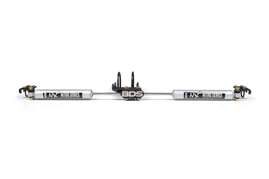 Dual Steering Stabilizer Kit w/ NX2 Shocks Ford F250/F350 Super Duty 05-24 4WD BDS Suspension