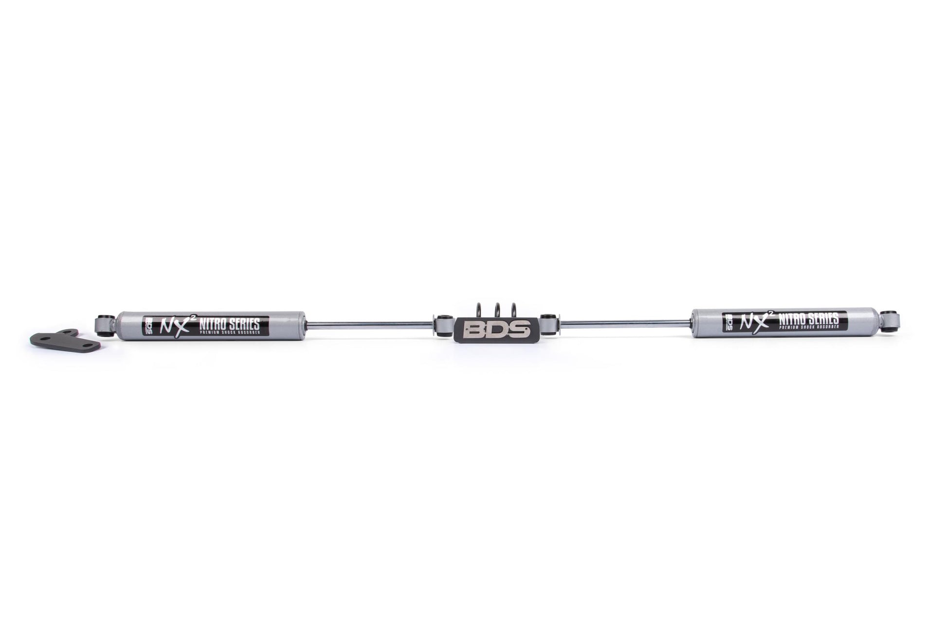 Dual Steering Stabilizer Kit w/ NX2 Shocks Ford F250/F350 Super Duty 99-04 4WD BDS Suspension