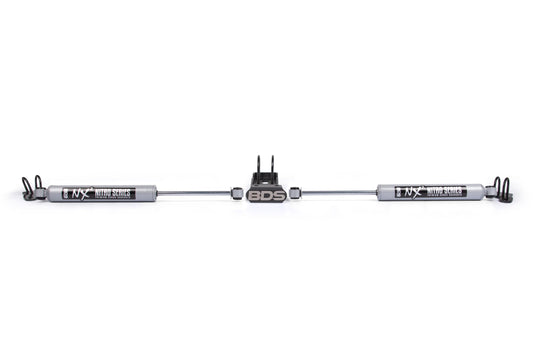 Dual Steering Stabilizer Kit w/ NX2 Shocks Jeep Wrangler JK 07-18 BDS Suspension