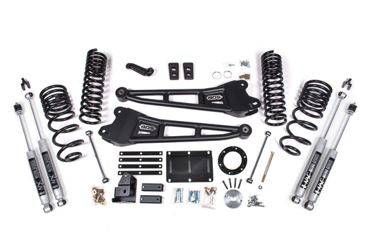 14-18 Ram 2500 5.5 Inch Radius Arm Lift, 4.5 Inch Rear, Spring, Gas w/ 6 bolt T-case - Fox 2.5 Performance Elite Series R/r Front, Fox 2.5 Performance Elite Series P/b Rear BDS Suspension