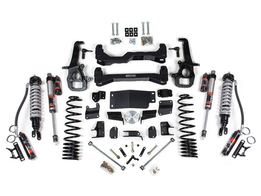 2025-2026 Ram 1500 4WD 6 Inch Lift Kit 5 Inch Rear Coil SpringLarge BoreFox 2.5 PES C/O Front Fox 2.5 PES Rear BDS Suspension