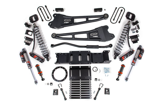 19-25 Ram 3500 4WD 3 Inch Radius Arm Lift Kit, 2 Inch Rear, Block w/Overload, 8 Bolt Diesel - Fox 2.5 Performance Elite Series C/O Front, FOX 2.0 Front Bump, Fox 2.5 Performance Elite Series Rear BDS Suspension