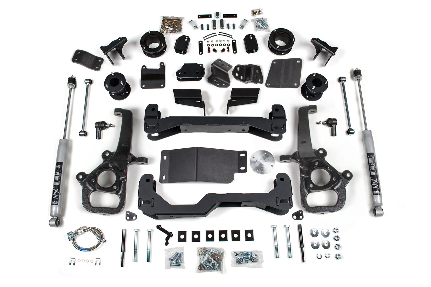 25 Ram 1500 w/ Air Ride 4WD 4 Inch Lift Kit, 3 Inch Rear Lift, Spacer - Standard Bore - Strut Spacer, Fox 2.0 IFP Performance Series Shocks BDS Suspension