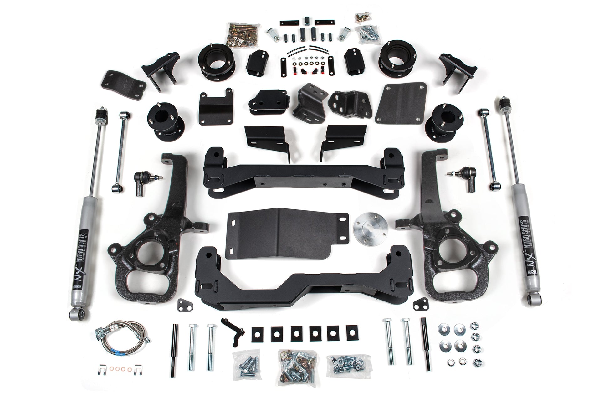 25 Ram 1500 w/ Air Ride 4WD 4 Inch Lift Kit, 3 Inch Rear Lift, Spacer - Standard Bore - Strut Spacer, Fox 2.0 IFP Performance Series Shocks BDS Suspension