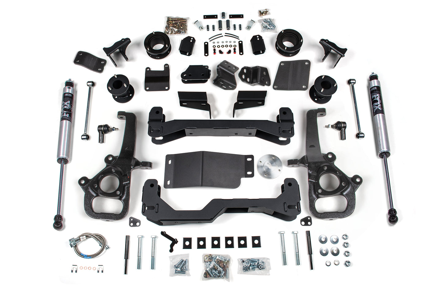 25 Ram 1500 w/ Air Ride 4WD 4 Inch Lift Kit, 3 Inch Rear Lift, Spacer - Standard Bore - Strut Spacer, NX2 Nitro Series Shocks BDS Suspension