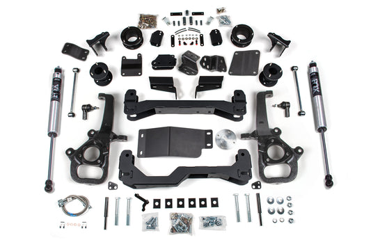 25 Ram 1500 w/ Air Ride 4WD 4 Inch Lift Kit, 3 Inch Rear Lift, Spacer - Standard Bore - Strut Spacer, NX2 Nitro Series Shocks BDS Suspension