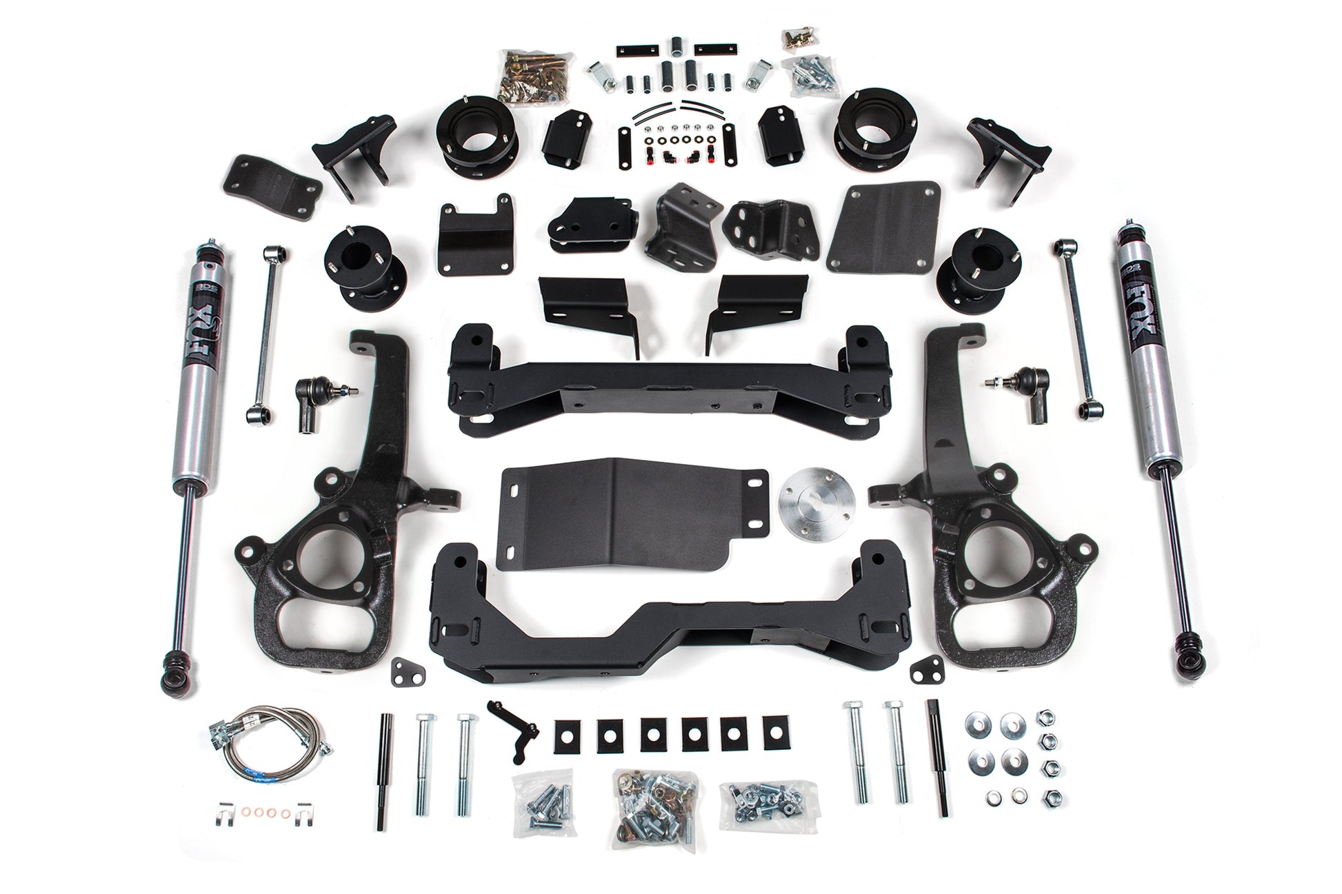 25 Ram 1500 w/ Air Ride 4WD 4 Inch Lift Kit, 3 Inch Rear Lift, Spacer - Large Bore - Strut Spacer, Fox 2.0 IFP Performance Series Shocks BDS Suspension