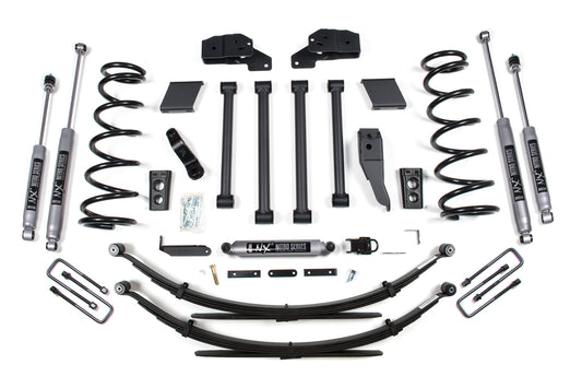 94-99 Dodge Ram 2500/3500 4.5 Inch Lift Kit Rear Lift: Block Kit w/Factory Overload-NX2 Nitro Series Shocks BDS Suspension