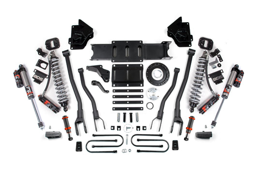 13-18 Ram 3500 4WD 4 Inch 4-Link Lift Kit, 2 Inch Rear, Block, 8 Bolt Diesel - Fox 2.5 Performance Elite Series C/O Front, FOX 2.0 Front Bump, Fox 2.5 Performance Elite Series Rear BDS Suspension