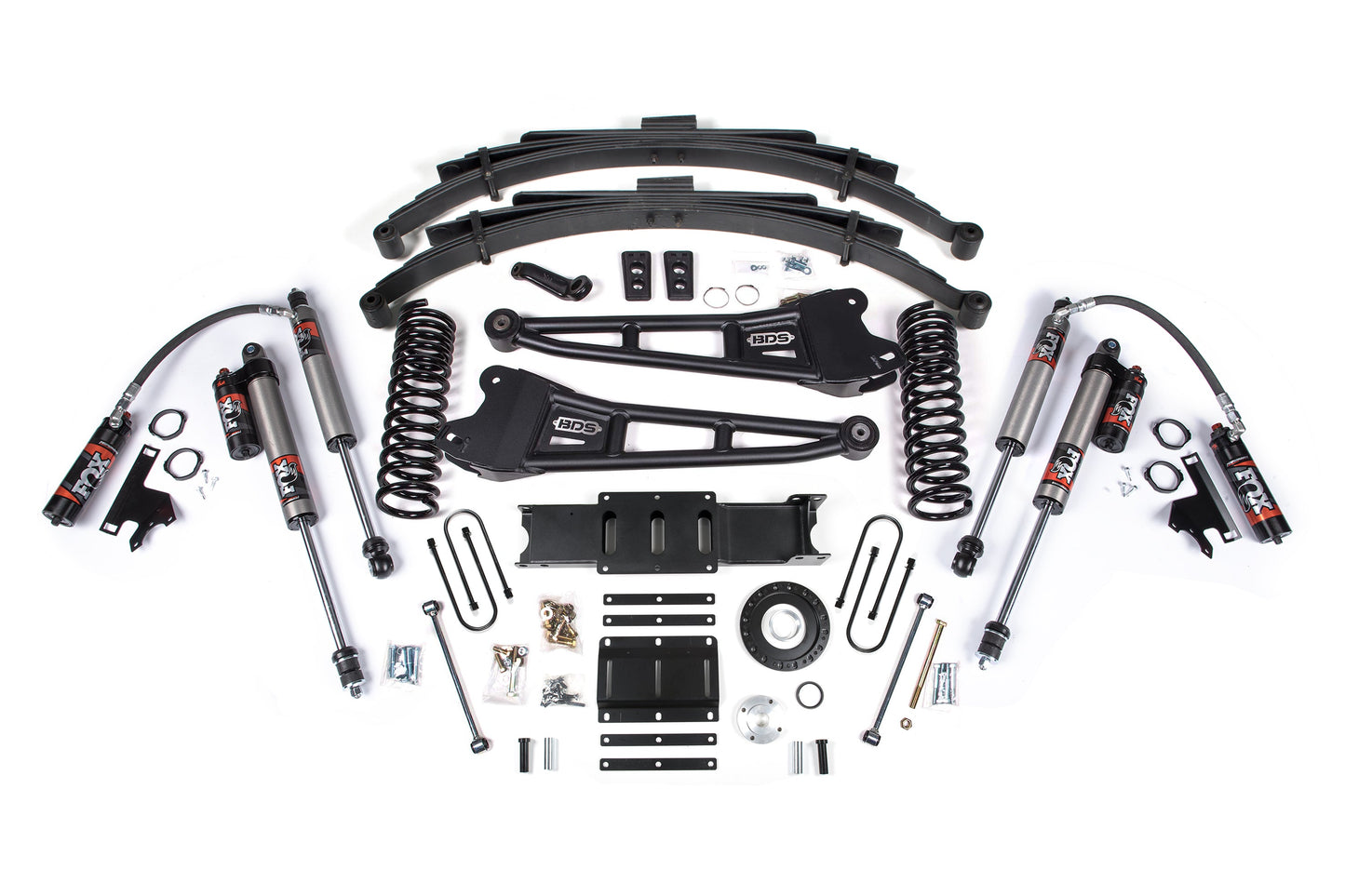 13-18 Ram 3500 4WD (Diesel) 6 Inch Radius Arm Lift Kit, 5 Inch Rear Lift, Block - Fox 2.5 IFP Performance Series Shocks BDS Suspension