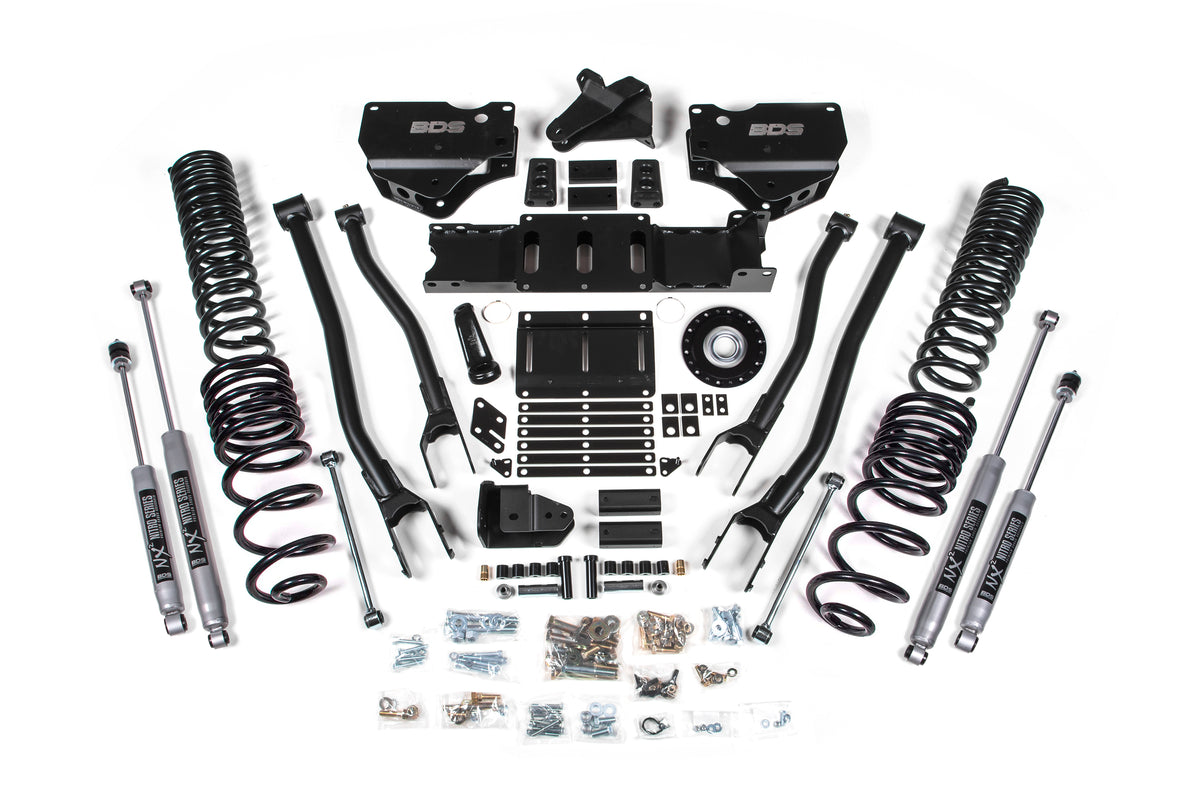 2025 Ram 2500 4WD (Diesel) 6 Inch 4-Link Lift Kit, 4.5 Inch Rear Lift, Coil Spring BDS Suspension-6