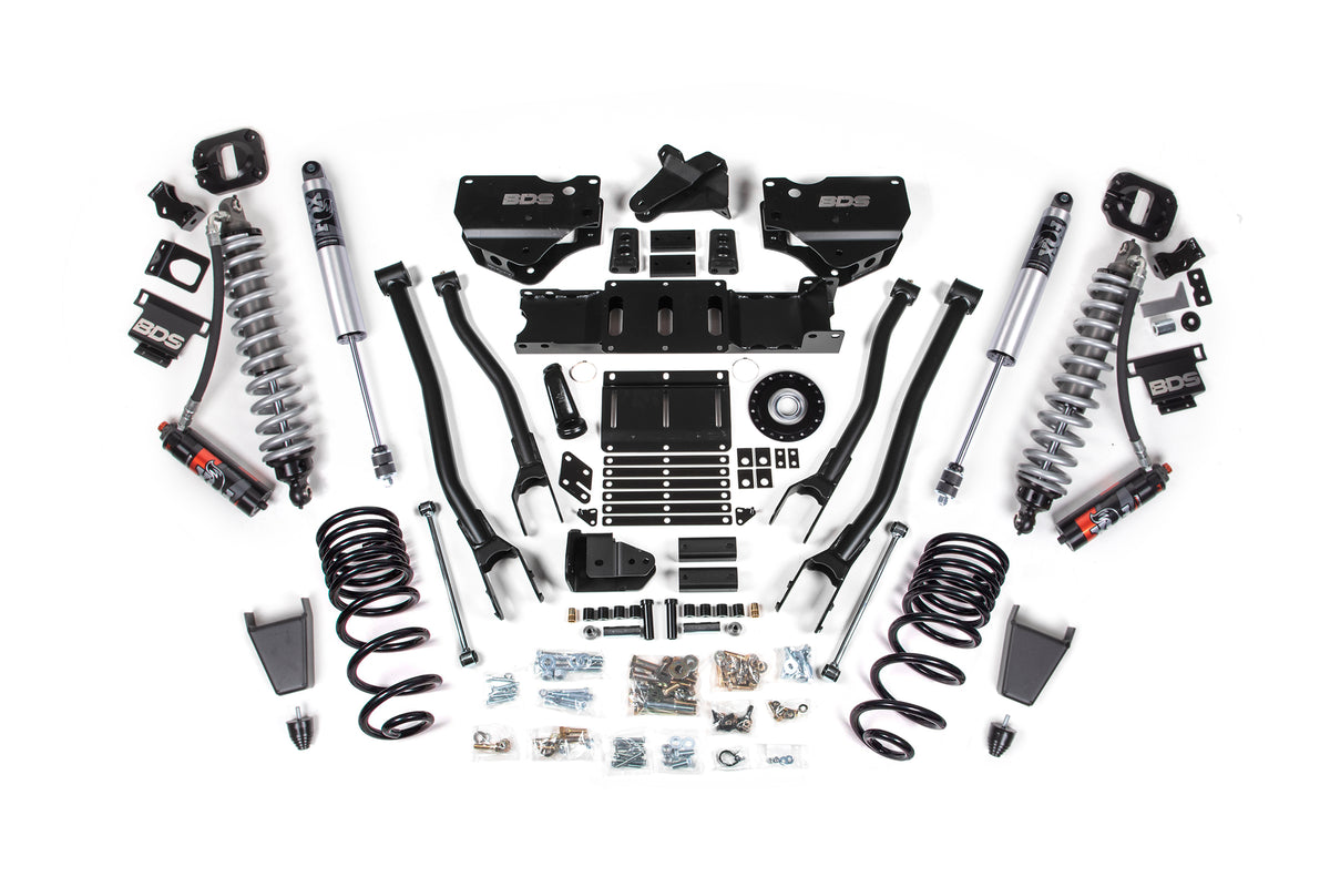 2025 Ram 2500 4WD (Diesel) 6 Inch 4-Link Lift Kit, 4.5 Inch Rear Lift, Coil Spring BDS Suspension