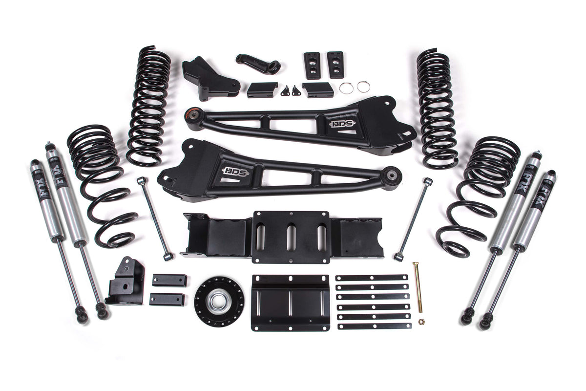 2025 Ram 2500 4WD (Diesel) 4 Inch Radius Arm Lift Kit W/ Indexing Ring, 2.5 Inch Rear Lift, Coil Spring BDS Suspension-5