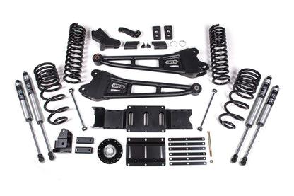 2025 Ram 2500 4WD (Diesel) 4 Inch Radius Arm Lift Kit W/ Indexing Ring, 2.5 Inch Rear Lift, Coil Spring BDS Suspension-5